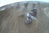 Crash sequence from the second turn of the Novice Class start, VDR Hare Scramble in Berthoud CO, Jan 2009
 - photo 7 